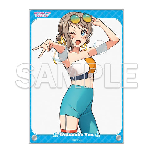 『ラブライブ!サンシャイン!!』A5アクリルパネル Aqours 渡辺 曜