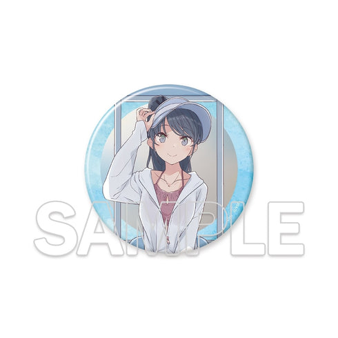 『青春ブタ野郎はビーチクイーンの夢を見ない+』BIGキラキラ缶バッジ 桜島麻衣