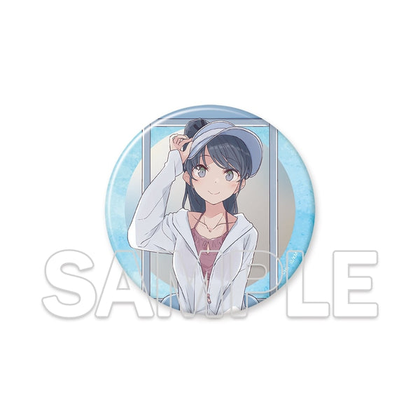 『青春ブタ野郎はビーチクイーンの夢を見ない+』BIGキラキラ缶バッジ 桜島麻衣