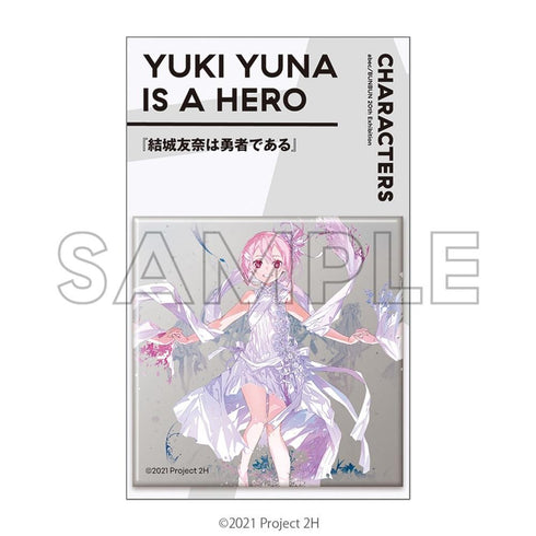 『abec/BUNBUN』20th Exhibition CHARACTERS メタリックスクエア缶バッジ『結城友奈は勇者である』