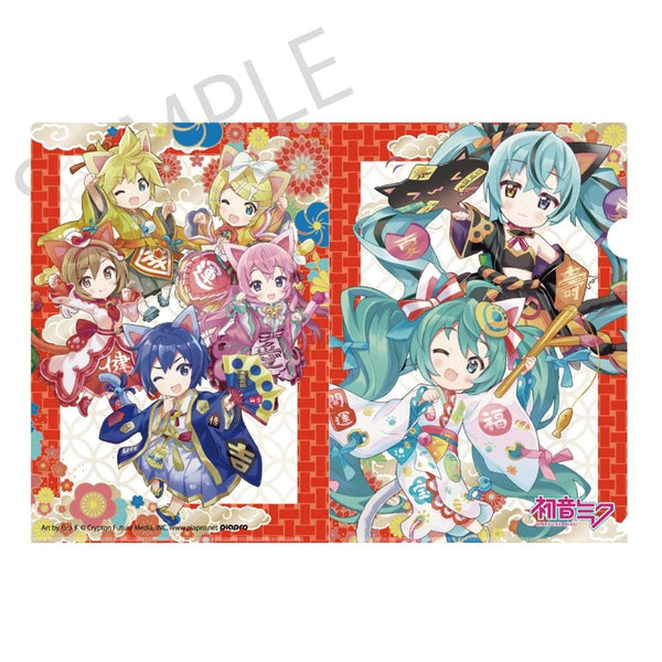 『初音ミク×招き猫』クリアファイル ピアプロキャラクターズ Art by らっす【202607再販】