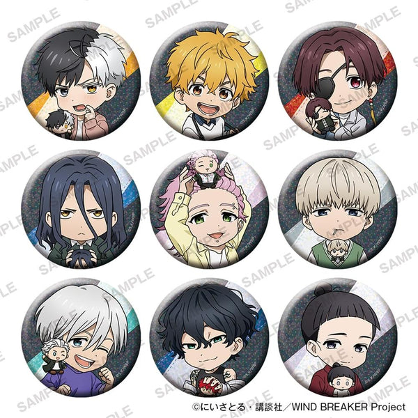 『WIND BREAKER』ちびキャラきらきら缶バッジコレクション ぬいぐるみといっしょver.【BOX】