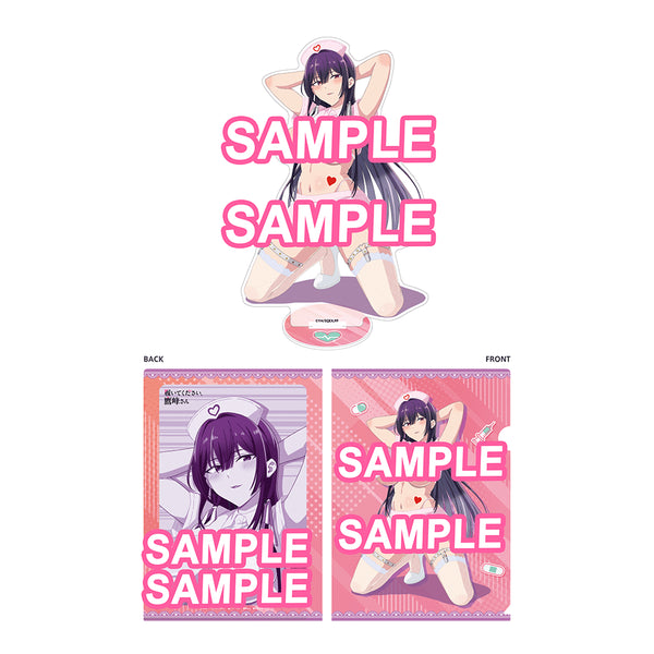 『履いてください、鷹峰さん』クリアファイル&アクリルスタンドセット