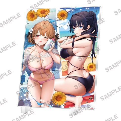 『男嫌いな美人姉妹を名前も告げずに助けたら一体どうなる?』アクリルパネル 藍那&亜利沙