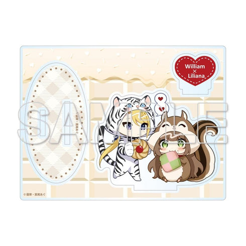 『小動物系令嬢は氷の王子に溺愛される』ちびきゃらアクリルフィギュア リリアーナ&ウィリアム