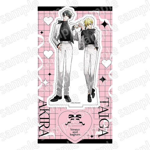 『平野と鍵浦』アクリルスタンド BLACK&PINK ver.