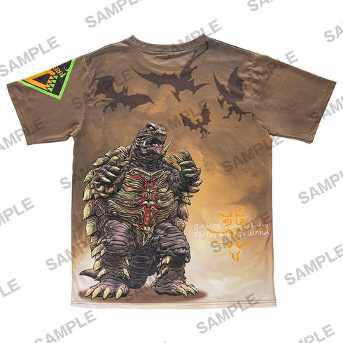 『ガメラシリーズ』ガメラ60th記念フルグラTシャツ トト&アヴァンガメラ