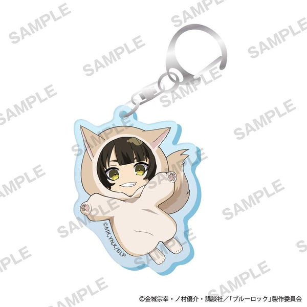『ブルーロック』ミニキャラアクリルキーホルダー 着ぐるみ猫 Ver. 蜂楽 廻