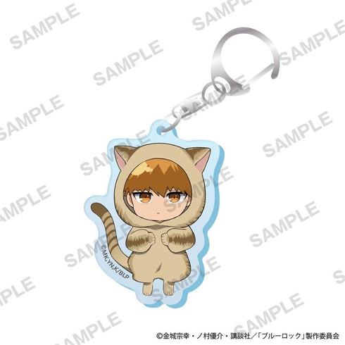 『ブルーロック』ミニキャラアクリルキーホルダー 着ぐるみ猫 Ver. 國神 錬介