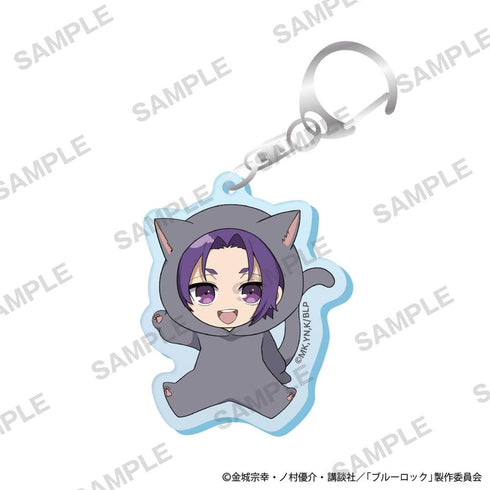 『ブルーロック』ミニキャラアクリルキーホルダー 着ぐるみ猫 Ver. 御影 玲王