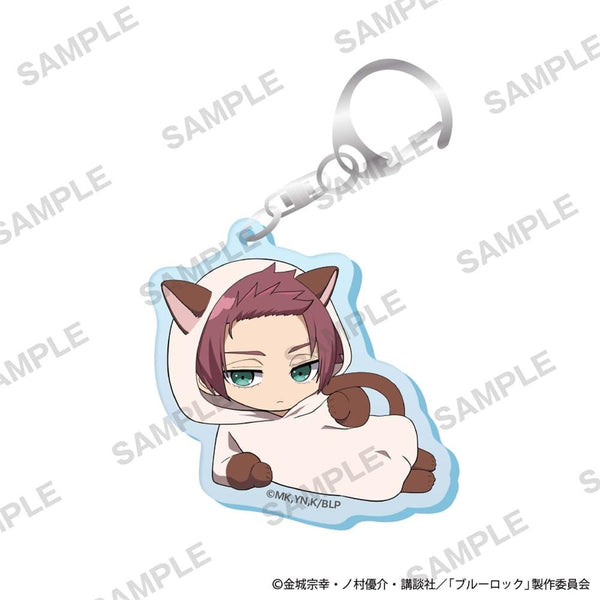 『ブルーロック』ミニキャラアクリルキーホルダー 着ぐるみ猫 Ver. 糸師 冴