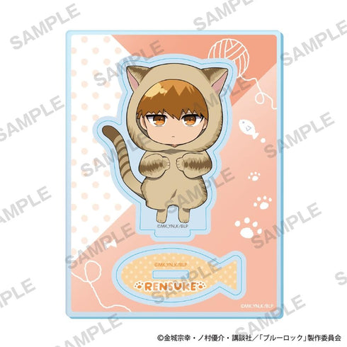 『ブルーロック』ミニキャラアクリルスタンド 着ぐるみ猫 Ver. 國神 錬介