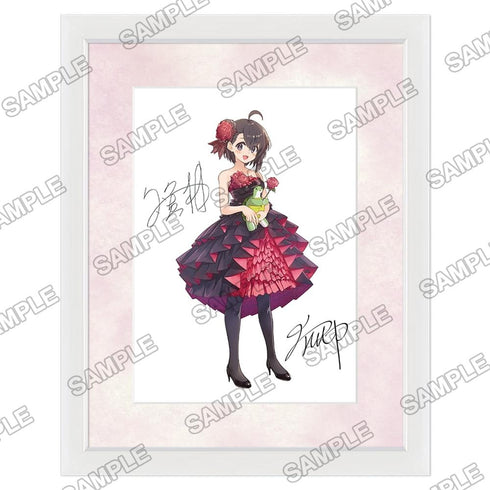 『カドカワBOOKS10周年記念』複製サイン入りA5キャラファイングラフ『痛いのは嫌なので防御力に極振りしたいと思います。』メイプル