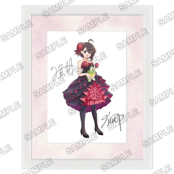 『カドカワBOOKS10周年記念』複製サイン入りA5キャラファイングラフ『痛いのは嫌なので防御力に極振りしたいと思います。』メイプル