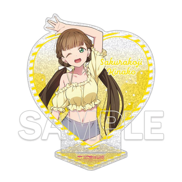 『ラブライブ!スーパースター!!』ハート型ラメ入りアクリルスタンド 桜小路きな子