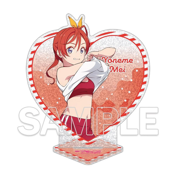 『ラブライブ!スーパースター!!』ハート型ラメ入りアクリルスタンド 米女メイ