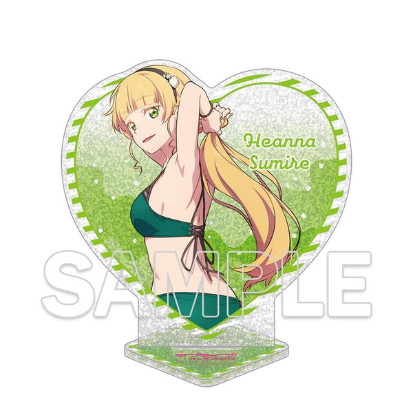 『ラブライブ!スーパースター!!』ハート型ラメ入りアクリルスタンド 平安名すみれ