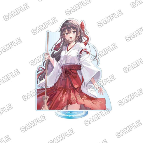 "My Neighbor Anya, Who Sometimes Murmurs Sweetly in Russian" Aurora Acrylic Stand: Yuki in Miko Attire Ver.