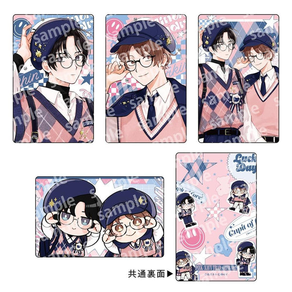 『みなと商事コインランドリー』トレーディングカードセット PINK/NAVY TRAD. CLUB ver.