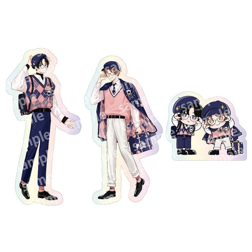 『みなと商事コインランドリー』オーロラステッカーセット PINK/NAVY TRAD. CLUB ver.