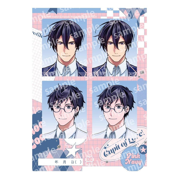 『異世界の沙汰は社畜次第』プリントフォト風シール PINK/NAVY TRAD. CLUB ver.