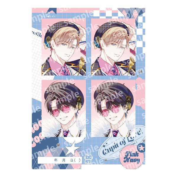 《片尾字幕直達地獄》相片風貼紙 PINK/NAVY TRAD. CLUB 版