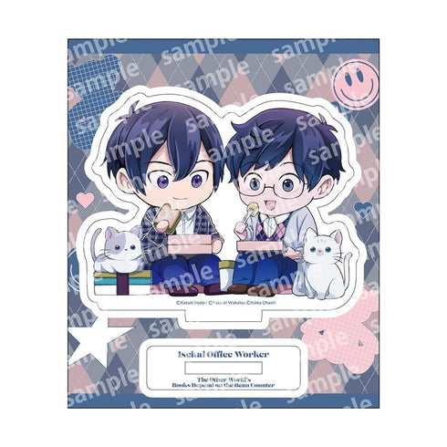 『異世界の沙汰は社畜次第』アクリルスタンド デフォルメ PINK/NAVY TRAD. CLUB ver.