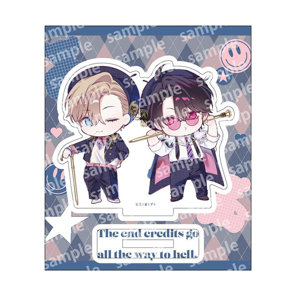 《片尾字幕直達地獄》壓克力立牌 Q版 PINK/NAVY TRAD. CLUB 版