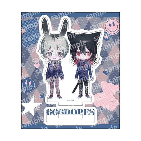 『666DOPES』アクリルスタンド デフォルメ PINK/NAVY TRAD. CLUB ver.