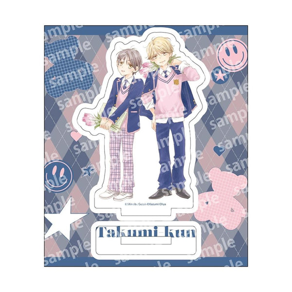 "Takumi-kun Series" Acrylic Stand (Chibi Style) PINK/NAVY TRAD. CLUB Ver.