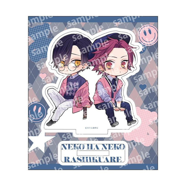 《貓就該像貓》壓克力立牌 卡通風格 PINK/NAVY TRAD. CLUB 版