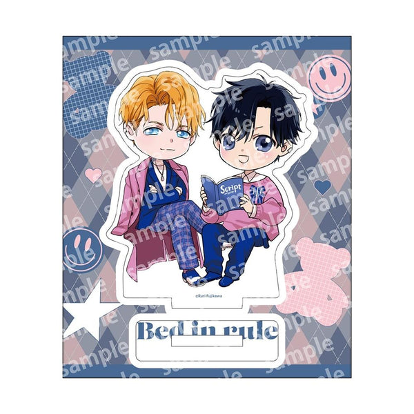 "Bed-In Rules" Acrylic Stand (Chibi Style) PINK/NAVY TRAD. CLUB Ver.