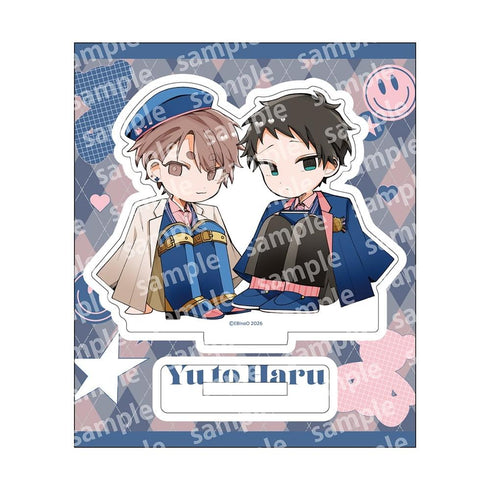 『悠と晴』アクリルスタンド デフォルメ PINK/NAVY TRAD. CLUB ver.