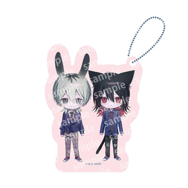 『666DOPES』アクリルブロックチャーム PINK/NAVY TRAD. CLUB ver.