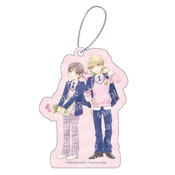 "Takumi-kun Series" Acrylic Block Charm PINK/NAVY TRAD. CLUB Ver.