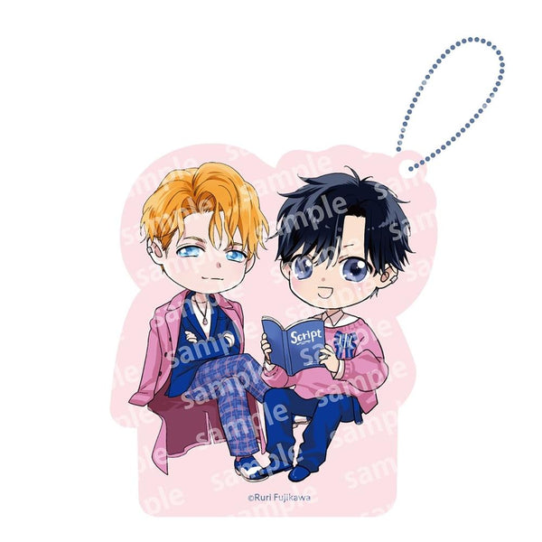 "Bed-In Rules" Acrylic Block Charm PINK/NAVY TRAD. CLUB ver.