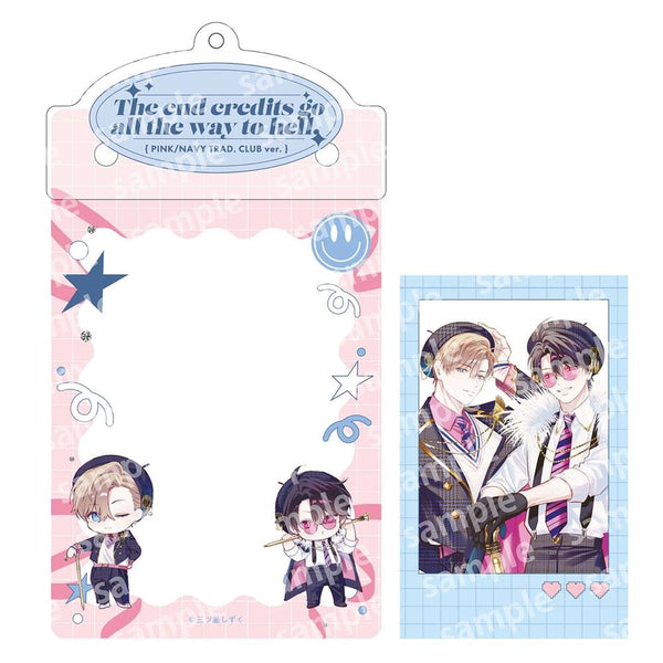 《片尾字幕直達地獄》卡片夾&照片風卡片組 PINK/NAVY TRAD. CLUB 版