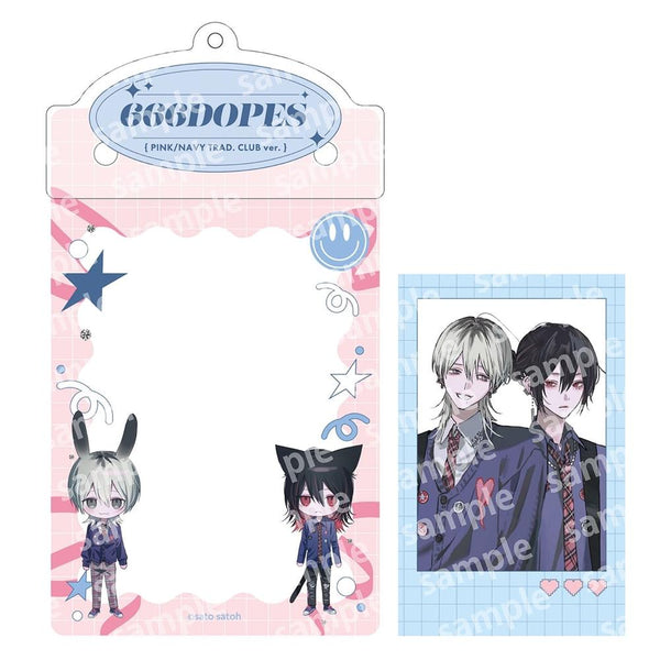 『666DOPES』カードケースホルダー&フォト風カードセット PINK/NAVY TRAD. CLUB ver.