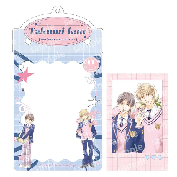"Takumi-kun Series" Card Case Holder & Photo-Style Card Set PINK/NAVY TRAD. CLUB Ver.