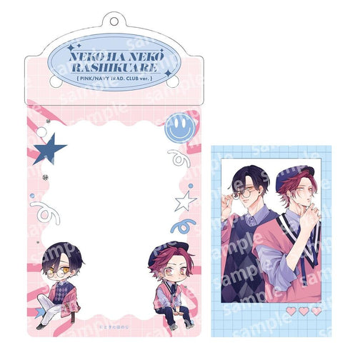 『ねこはねこらしくあれ』カードケースホルダー&フォト風カードセット PINK/NAVY TRAD. CLUB ver.
