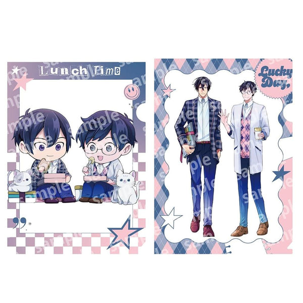 『異世界の沙汰は社畜次第』クリアファイルセット PINK/NAVY TRAD. CLUB ver.