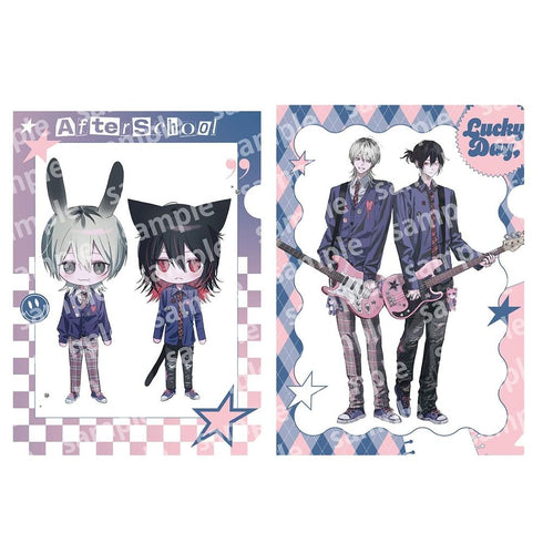『666DOPES』クリアファイルセット PINK/NAVY TRAD. CLUB ver.