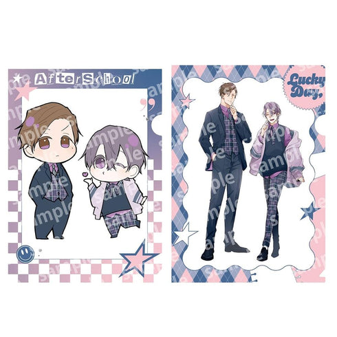 『好いも甘いも』クリアファイルセット PINK/NAVY TRAD. CLUB ver.