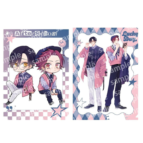 《貓就該像貓》透明文件夾組 PINK/NAVY TRAD. CLUB 版