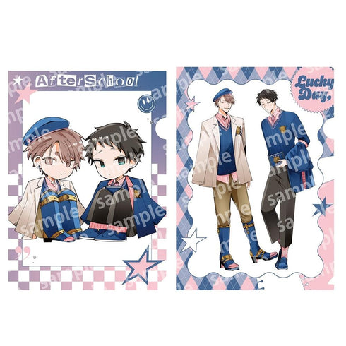 『悠と晴』クリアファイルセット PINK/NAVY TRAD. CLUB ver.