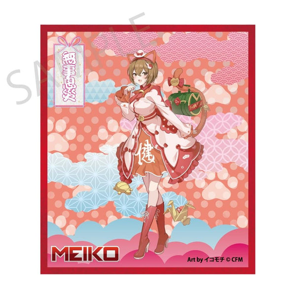 『初音ミク×招き猫×真夏の熊谷』アクリル色紙 MEIKO Art by イコモチ
