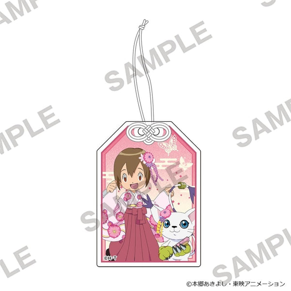 "Digimon Adventure" Acrylic Good Luck Charm Keychain: Hikari Yagami & Tailmon