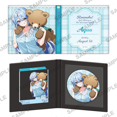 『この素晴らしい世界に祝福を!』誕生祭2026 描き下ろし缶バッジ&アクリルカードセット アクア