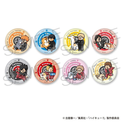 『ハイキュー!!』きらきら缶バッジコレクション 動物と一緒ver.【BOX】