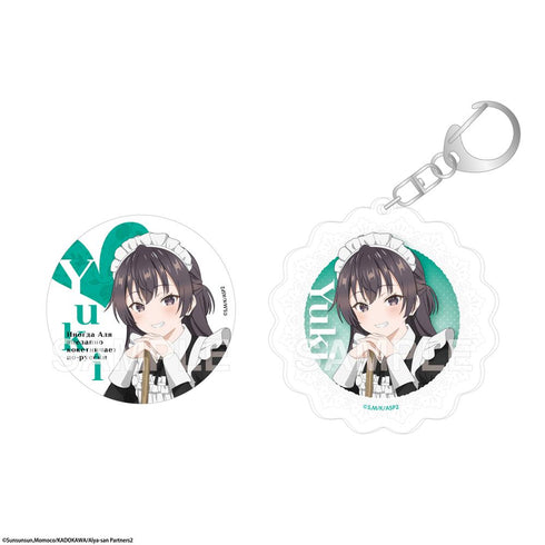 『時々ボソッとロシア語でデレる隣のアーリャさん』缶バッジ&アクリルキーホルダーセット メイドver. 有希